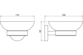Мыльница Aquatek Бетта AQ4603MB черный